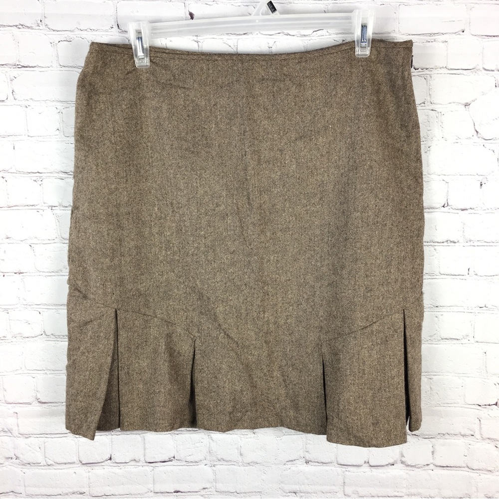 George tan wool blend pencil skirt new size 18